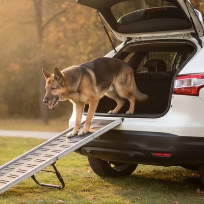 Doctor Bark Universal Kofferraum - Trenngitter – StVO - konform, werkzeuglose Montage, verstellbar 91 - 153 cm, maximale Sicherheit für Hund &amp; Fahrer - Woofshack