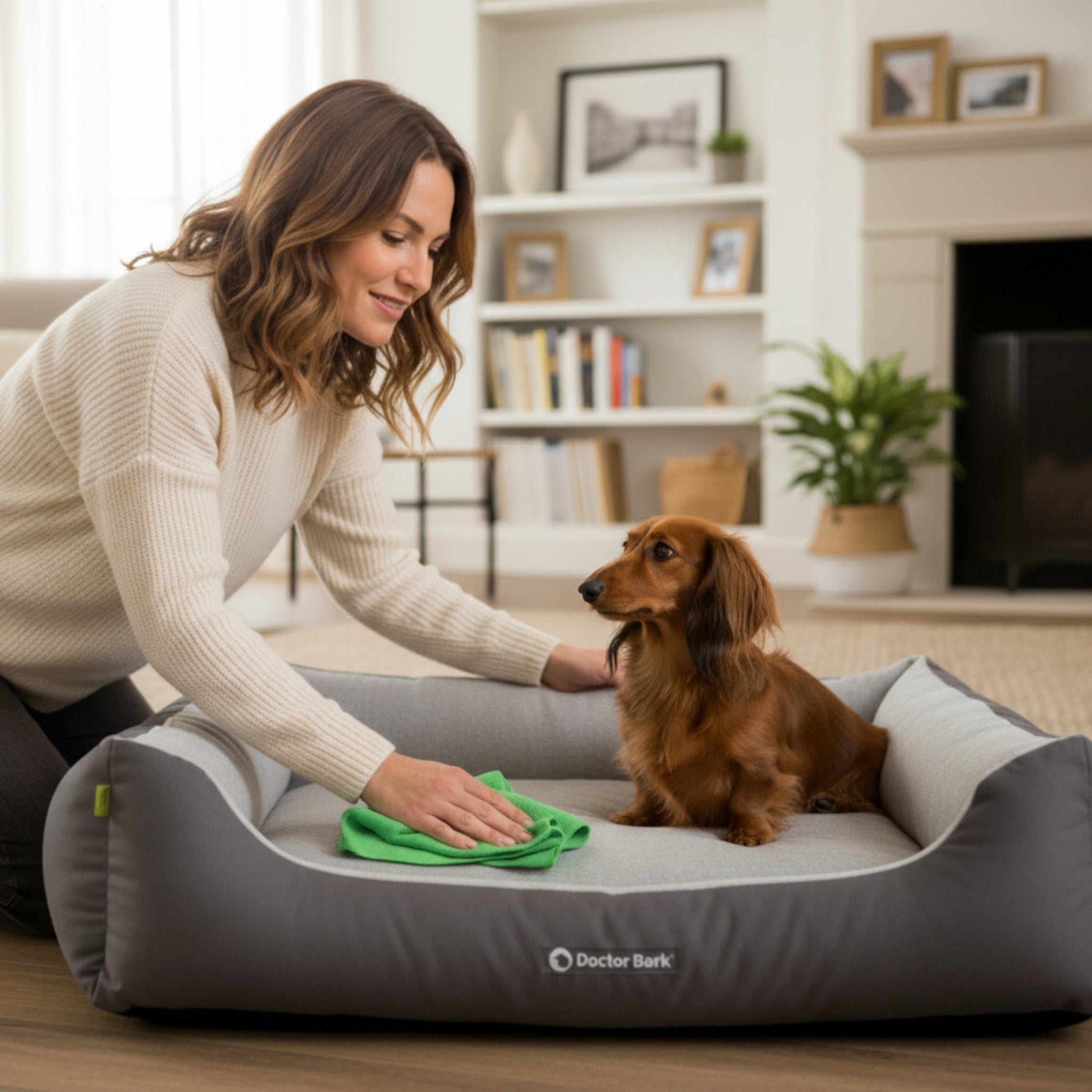 Doctor Bark Wasch - und Pflegemittel mit Premium - Mikrofasertuch – Pflanzliche Spezialformel für langanhaltende Frische, Sauberkeit und Pflege deiner Textilien - Woofshack