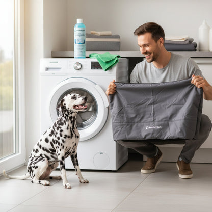 Doctor Bark Wasch - und Pflegemittel mit Premium - Mikrofasertuch – Pflanzliche Spezialformel für langanhaltende Frische, Sauberkeit und Pflege deiner Textilien - Woofshack