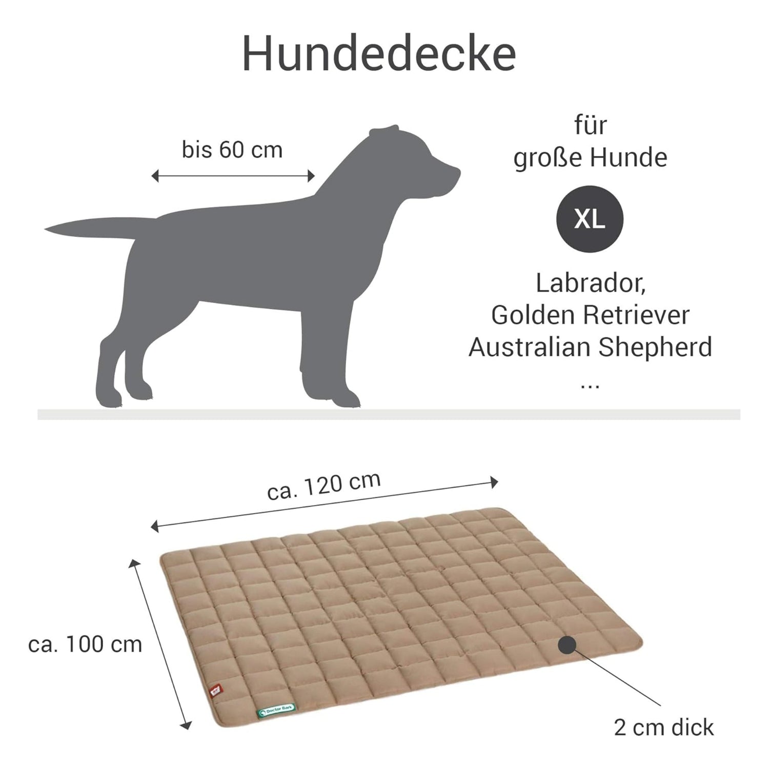 Doctor Bark Wende - Steppdecke - Woofshack