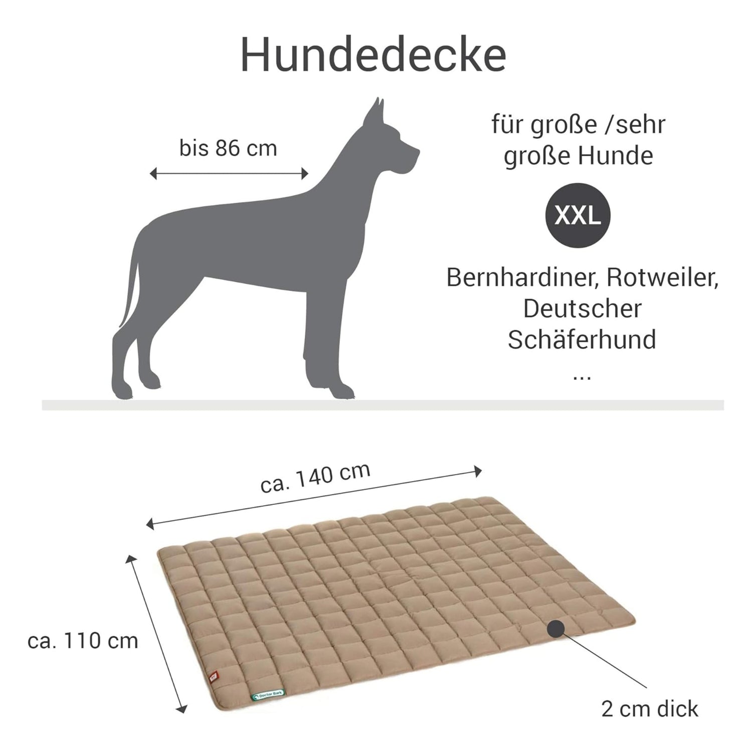 Doctor Bark Wende - Steppdecke - Woofshack