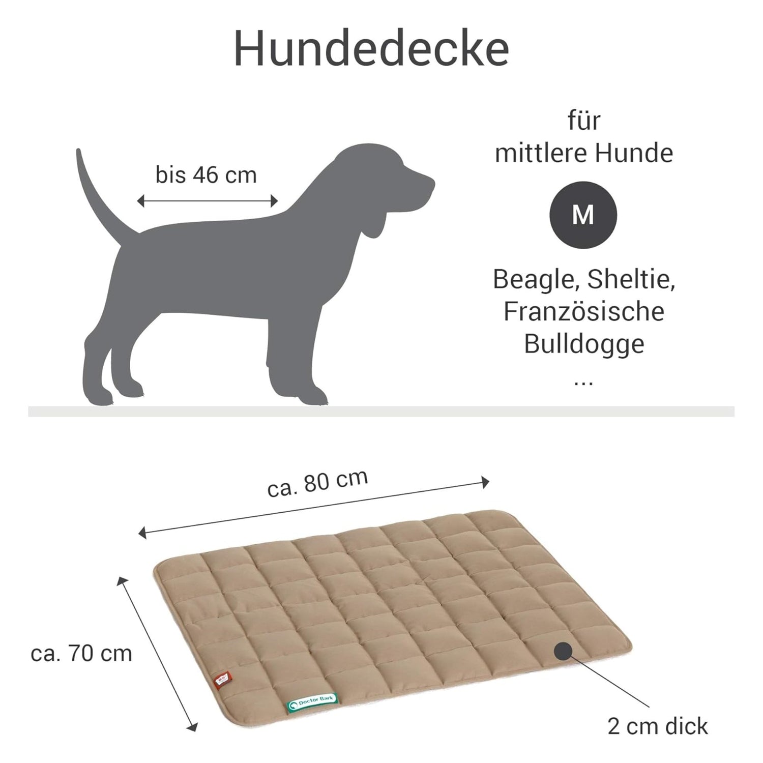 Doctor Bark Wende - Steppdecke - Woofshack