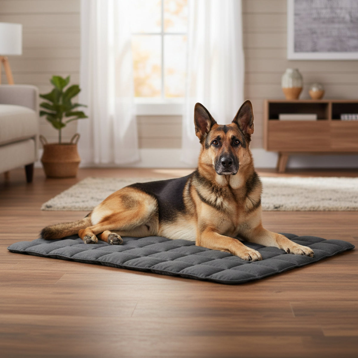 Doctor Bark Wende - Steppdecke – Orthopädische Premium - Hundedecke für Allergiker, ÖKOTEX 100 zertifiziert &amp; tierärztlich entwickelt - Woofshack