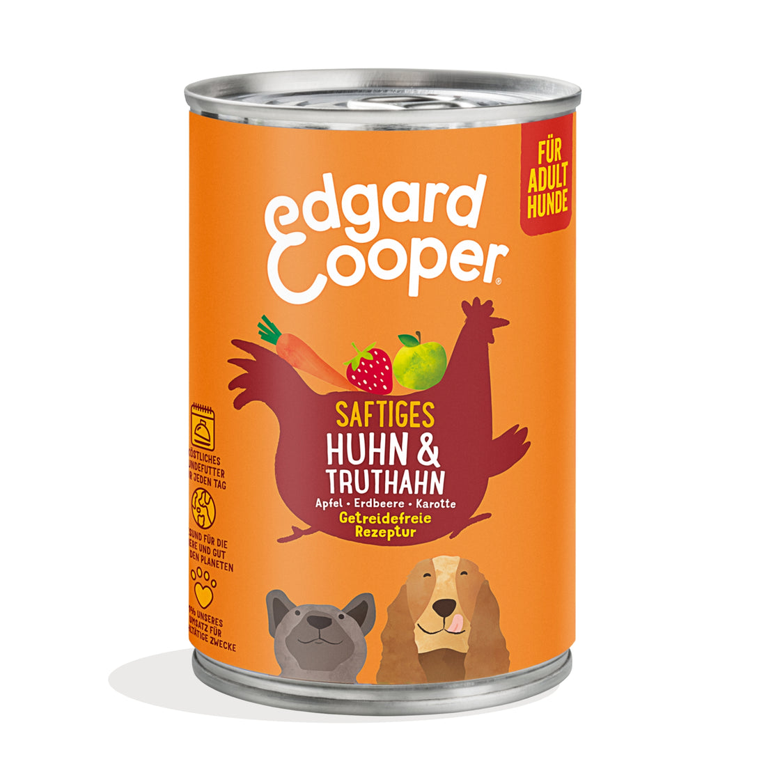 Edgard &amp; Cooper Adult Huhn &amp; Truthahn, Hunde Nassfutter