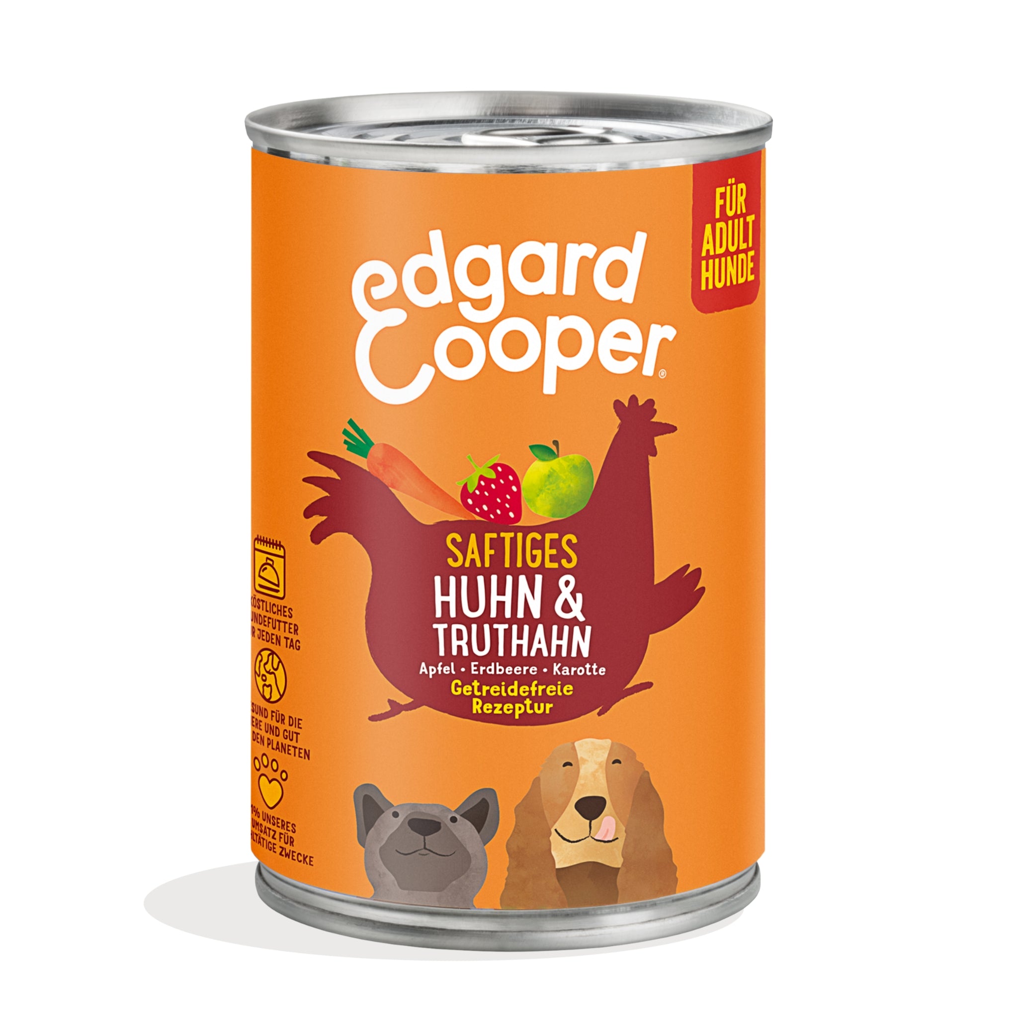 Edgard &amp; Cooper Adult Huhn &amp; Truthahn, Hunde Nassfutter