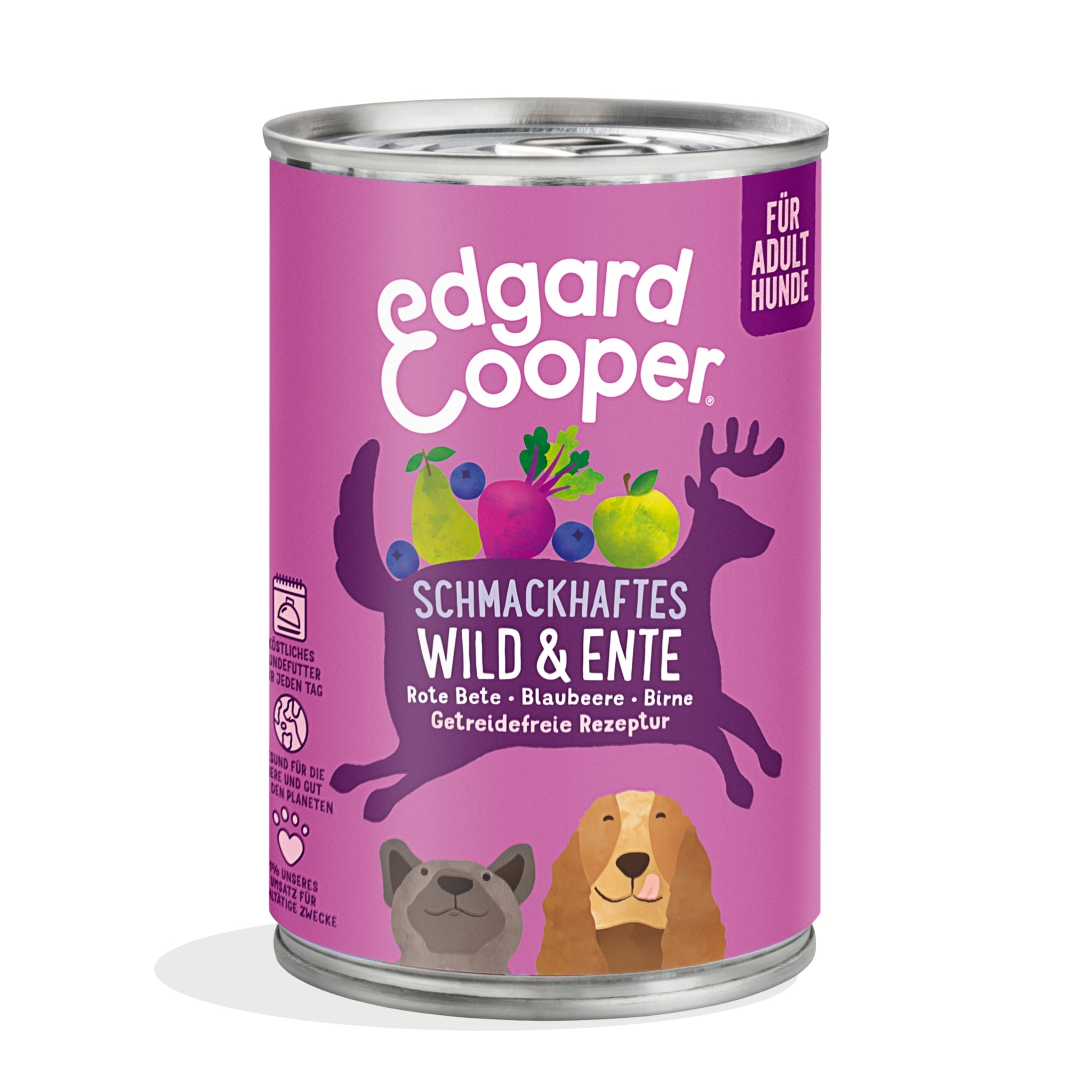 Edgard &amp; Cooper Adult Wild &amp; Ente, Hunde Nassfutter - Woofshack