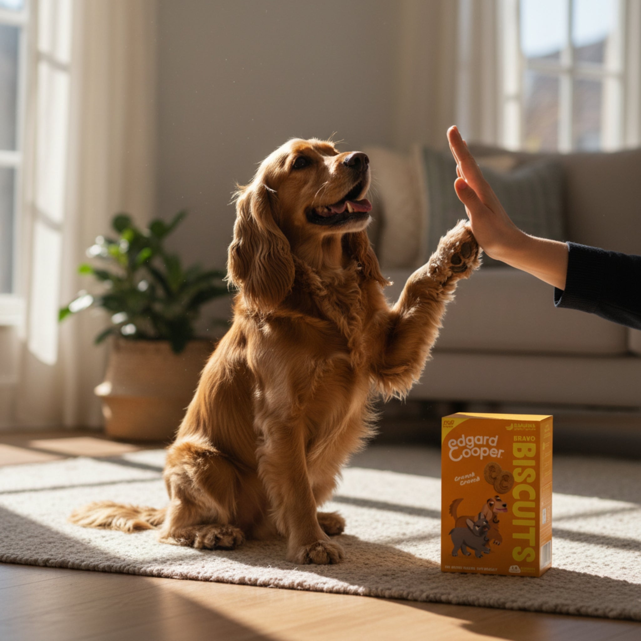 Edgard &amp; Cooper Bravo Biscuits Banane &amp; Erdnussbutter – Knusprige Hundekekse für Training &amp; Belohnung mit natürlichen Zutaten - Woofshack