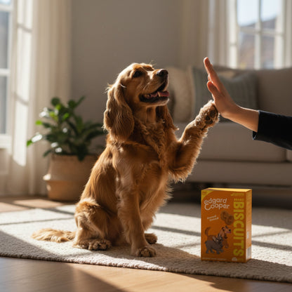 Edgard &amp; Cooper Bravo Biscuits Banane &amp; Erdnussbutter – Knusprige Hundekekse für Training &amp; Belohnung mit natürlichen Zutaten - Woofshack