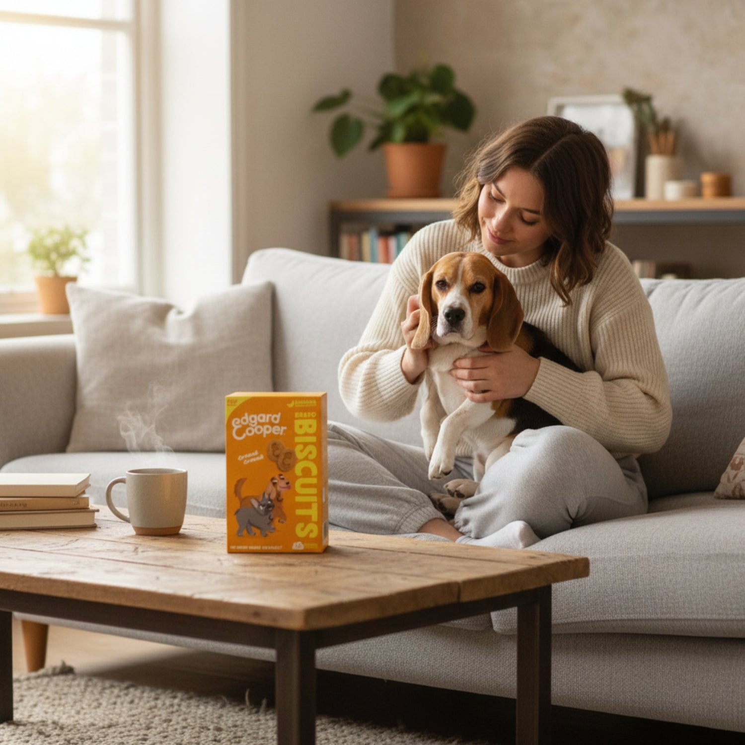Edgard &amp; Cooper Bravo Biscuits Banane &amp; Erdnussbutter – Knusprige Hundekekse für Training &amp; Belohnung mit natürlichen Zutaten - Woofshack
