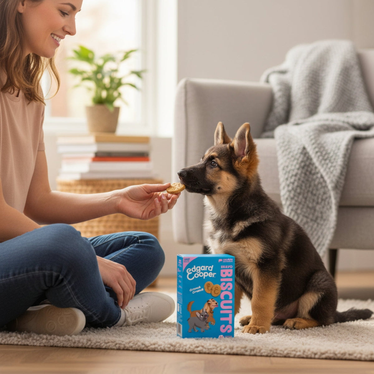 Edgard &amp; Cooper Bravo Biscuits Lachs &amp; Huhn – Knusprige Hundekekse für Training &amp; Belohnung, Natürlich Gebacken ohne Getreide - Woofshack