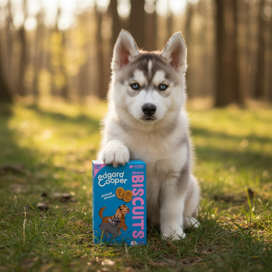 Edgard &amp; Cooper Bravo Biscuits Lachs &amp; Huhn – Knusprige Hundekekse für Training &amp; Belohnung, Natürlich Gebacken ohne Getreide - Woofshack