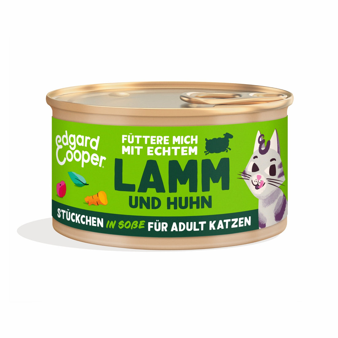 Edgard &amp; Cooper Cat Adult Lamm &amp; Huhn Stückchen in Soße, Katzen Nassfutter - Woofshack