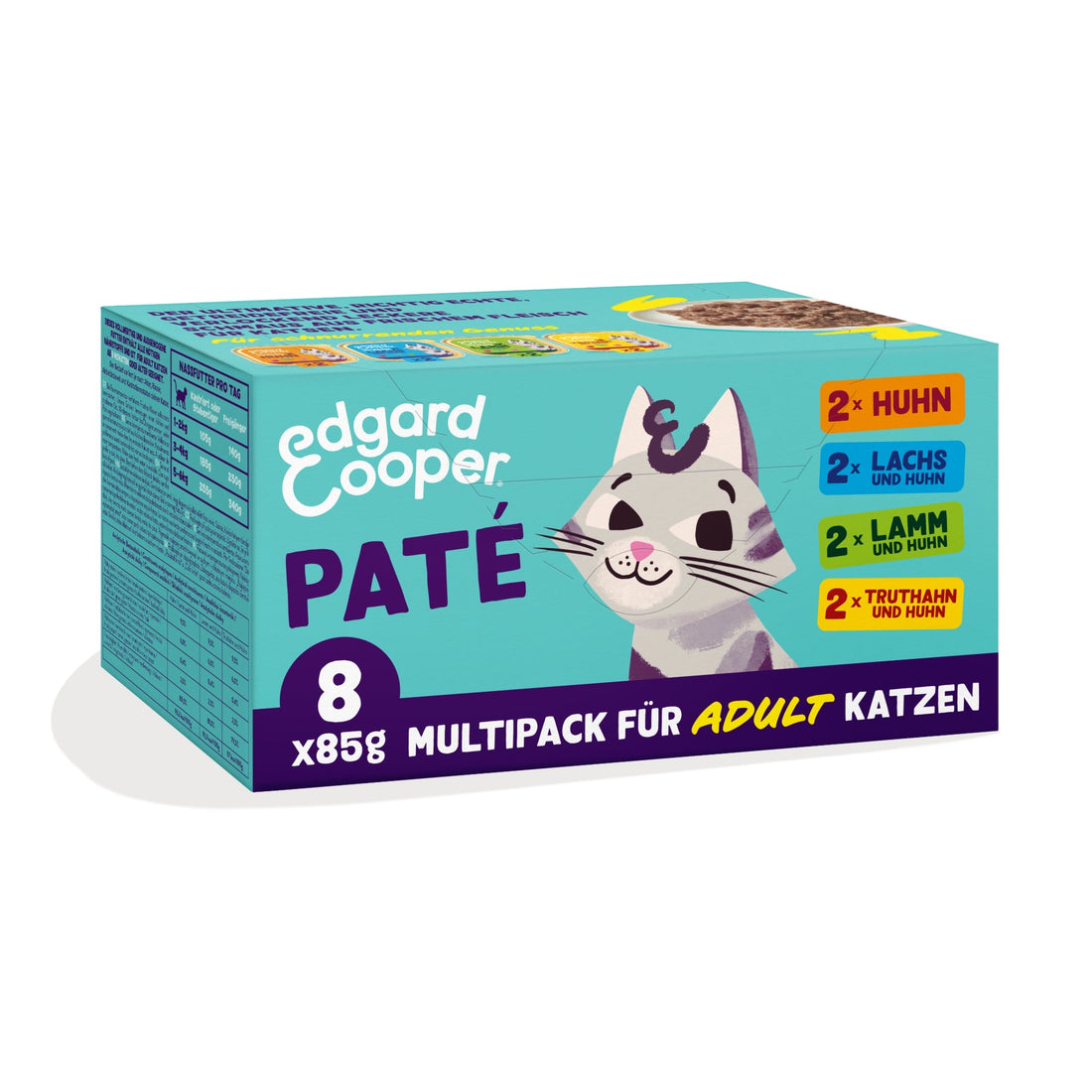 Edgard &amp; Cooper Cat Adult Multipack Paté, Katzen Nassfutter - Woofshack