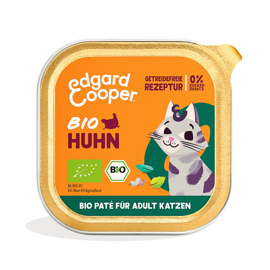 Edgard &amp; Cooper Cat Adult Paté Bio Huhn, Katzen Nassfutter - Woofshack