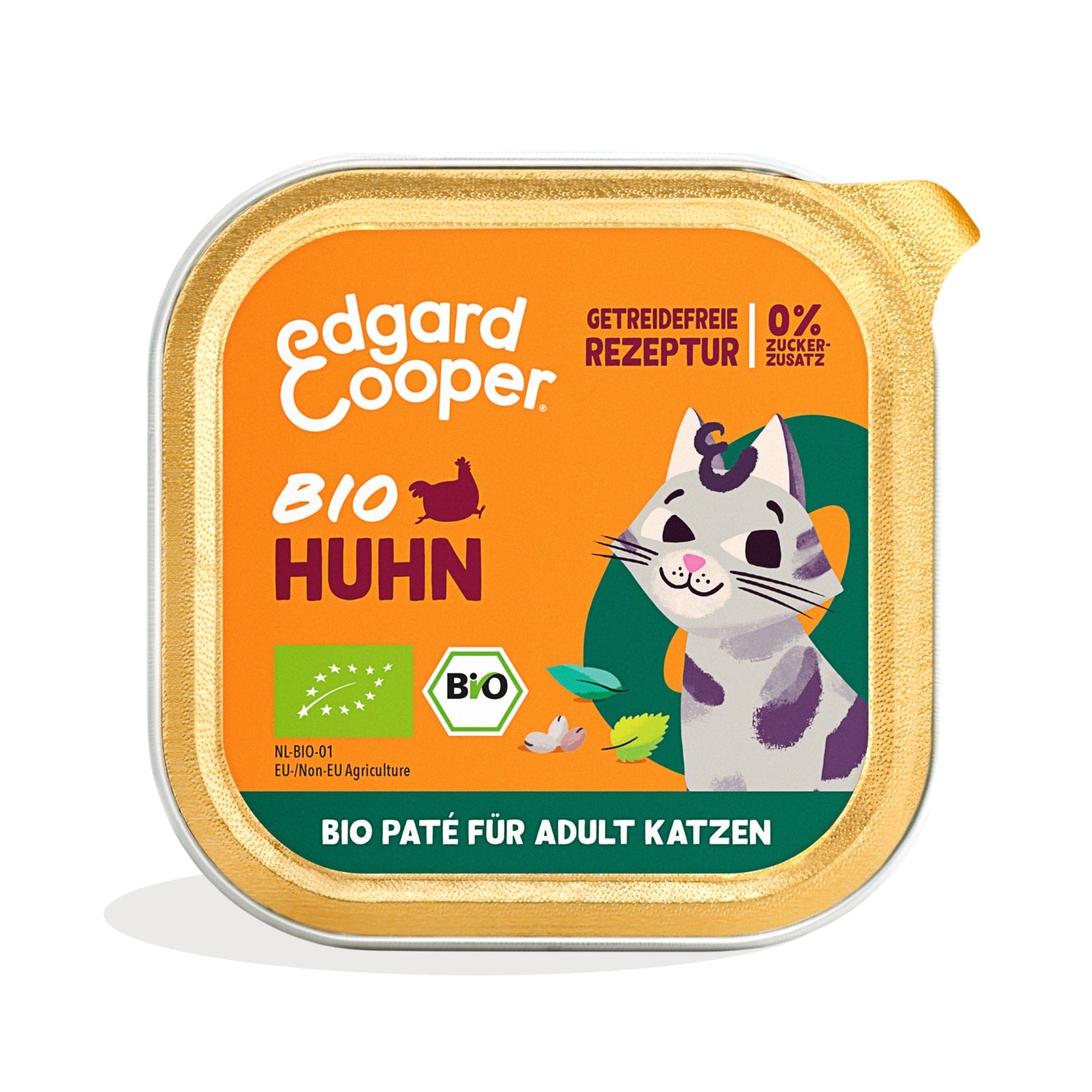 Edgard &amp; Cooper Cat Adult Paté Bio Huhn, Katzen Nassfutter - Woofshack