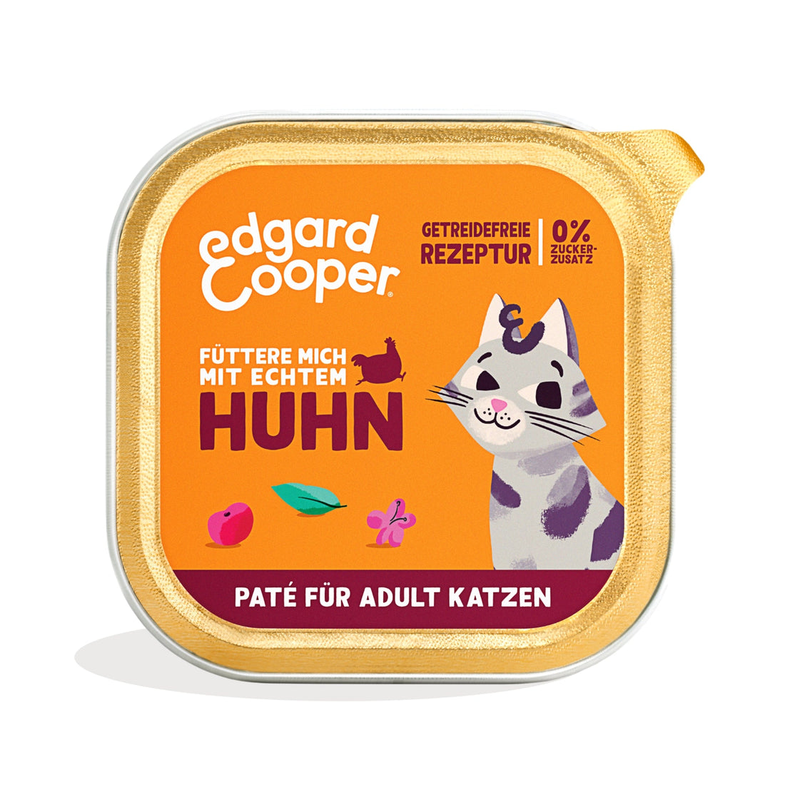 Edgard &amp; Cooper Cat Adult Paté Huhn, Katzen Nassfutter - Woofshack