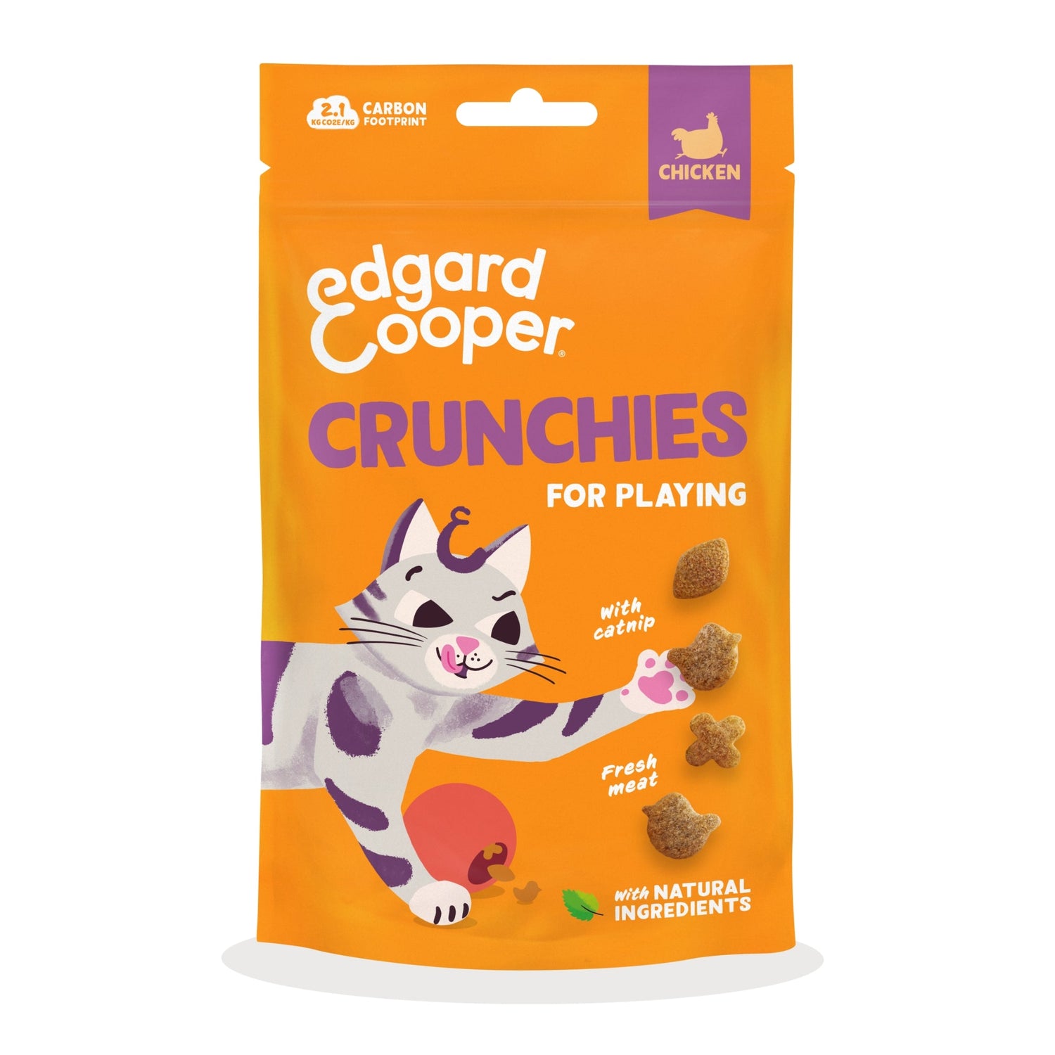 Edgard &amp; Cooper Cat Crunchies Huhn, Katzensnack - Woofshack