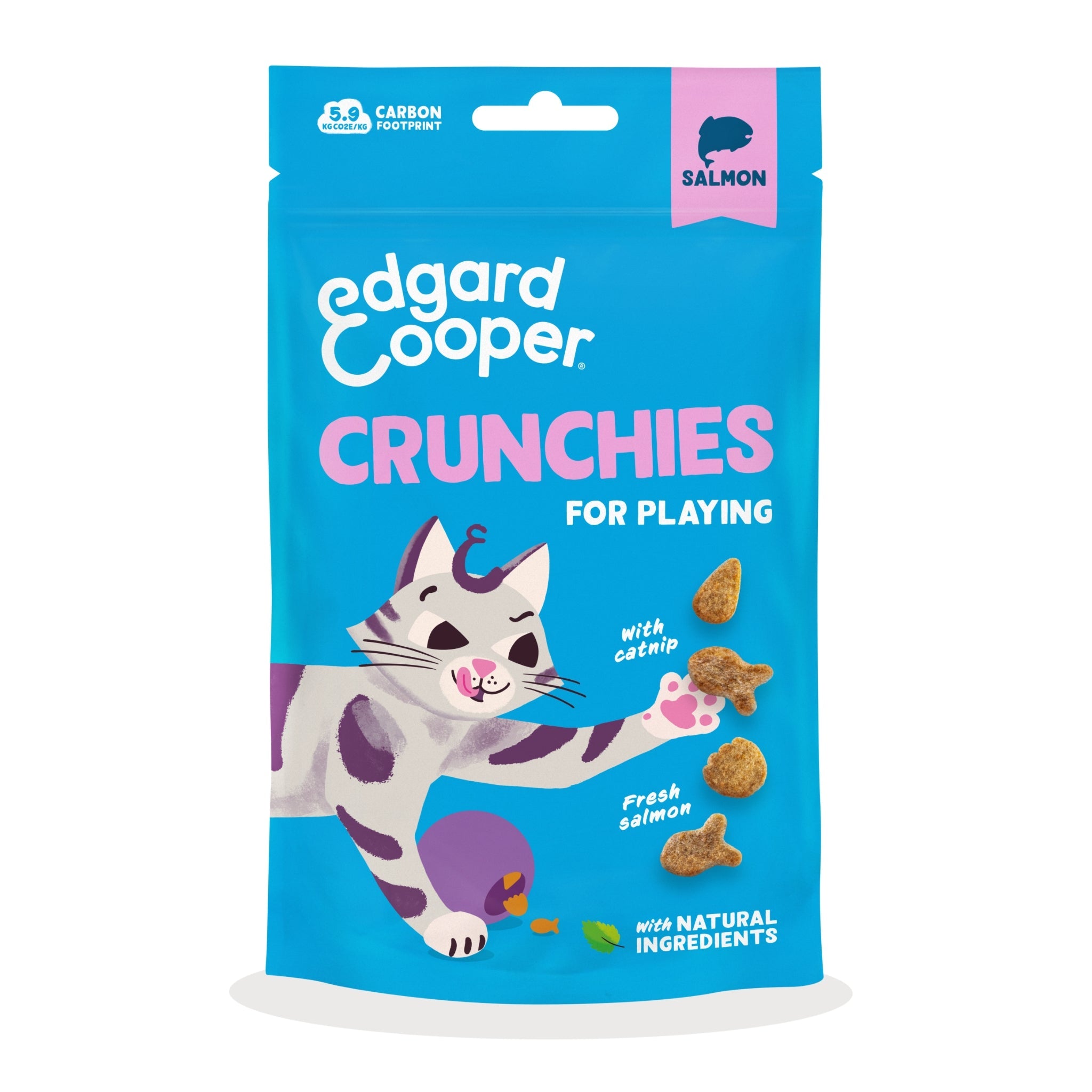 Edgard &amp; Cooper Cat Crunchies Lachs, Katzensnack - Woofshack