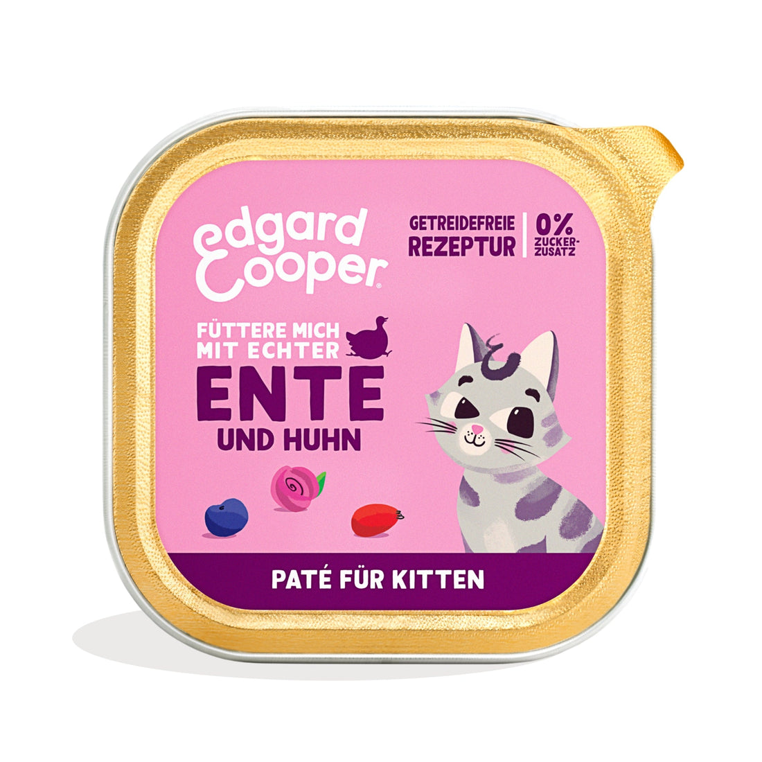Edgard &amp; Cooper Cat Paté Ente &amp; Huhn, Kitten Nassfutter - Woofshack