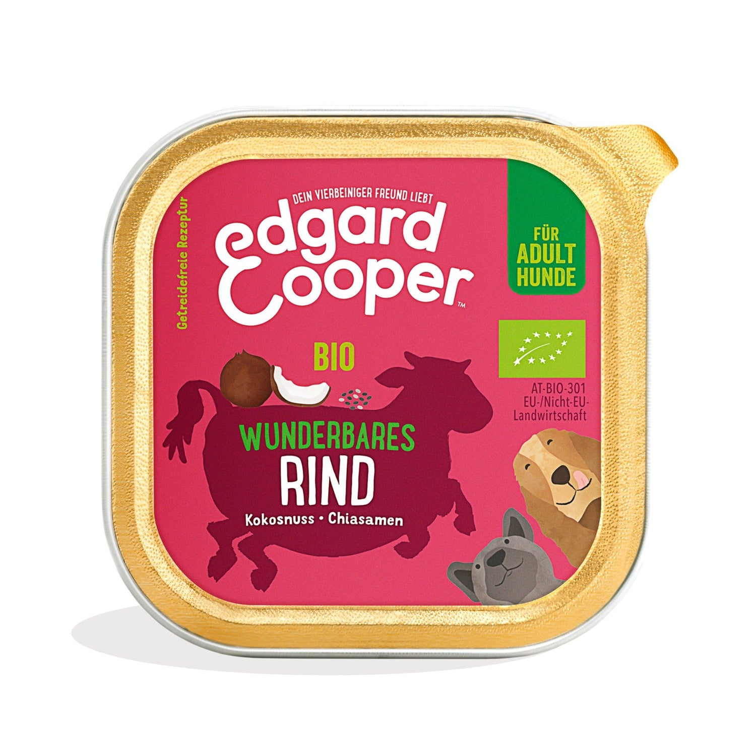 Edgard &amp; Cooper Dog Adult Bio Rind, Hunde Nassfutter - Woofshack