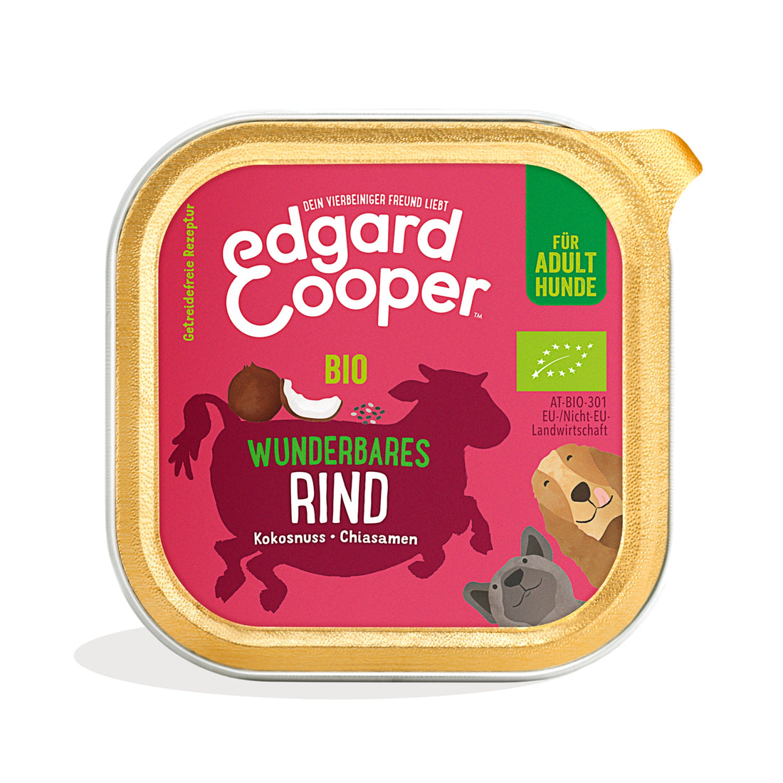 Edgard &amp; Cooper Dog Adult Bio Rind, Hunde Nassfutter