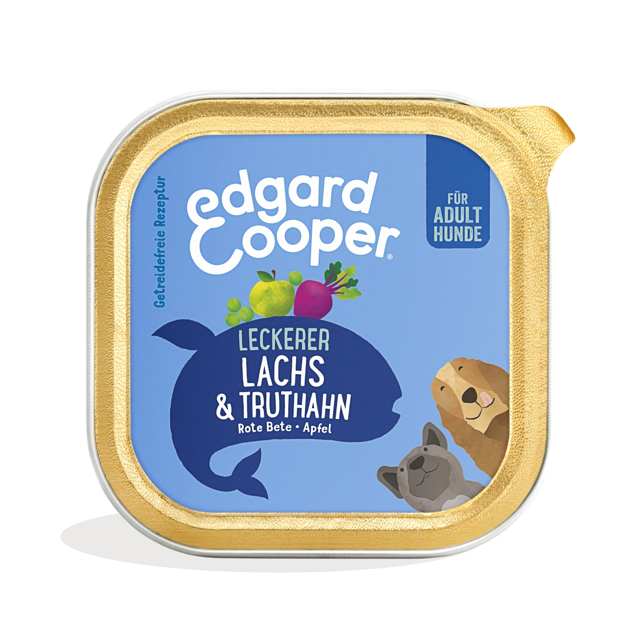 Edgard &amp; Cooper Dog Adult Lachs &amp; Truthahn, Hunde Nassfutter - Woofshack