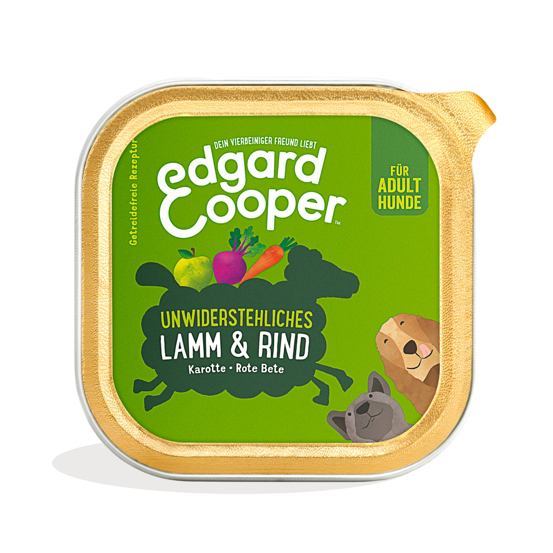 Edgard &amp; Cooper Dog Adult Lamm &amp; Rind, Hunde Nassfutter