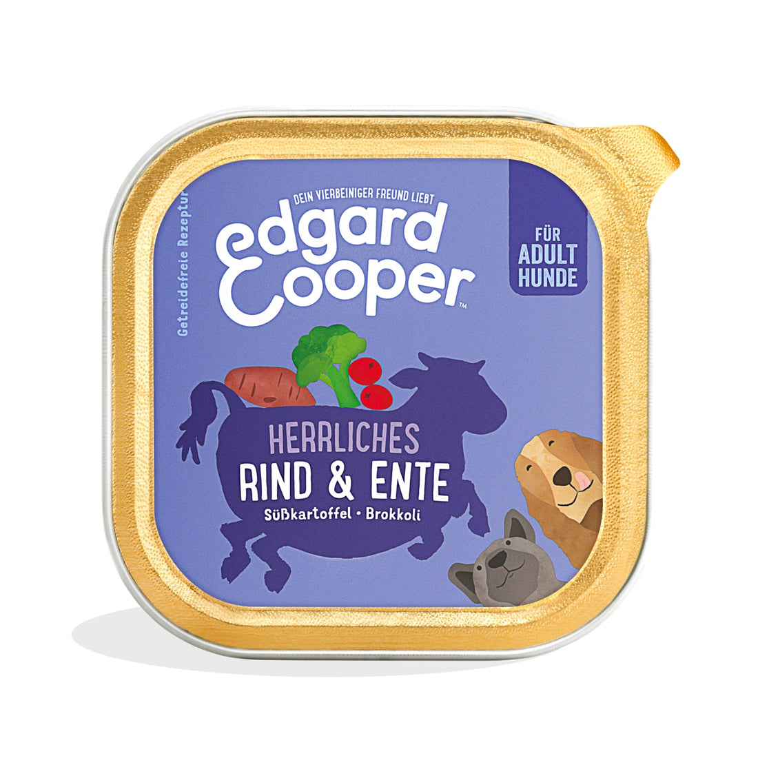 Edgard &amp; Cooper Dog Adult Rind &amp; Ente, Hunde Nassfutter - Woofshack
