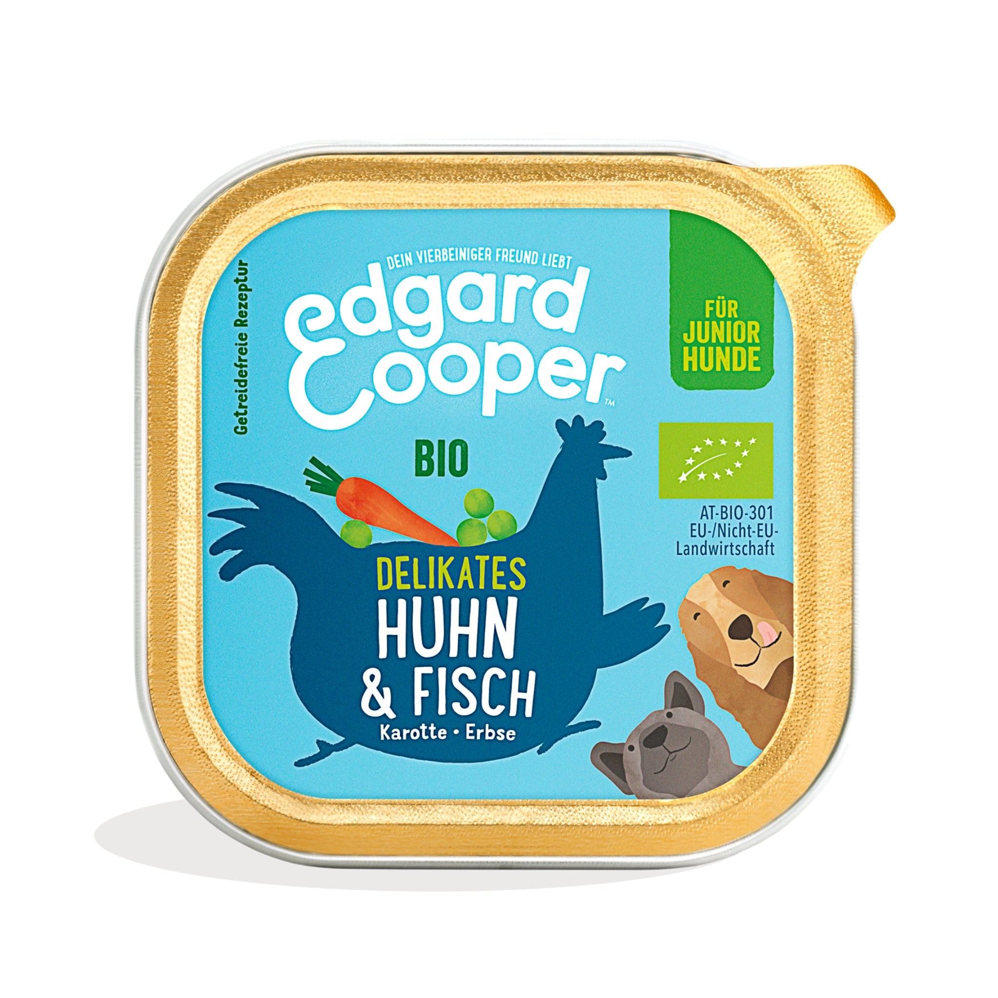 Edgard &amp; Cooper Dog Junior Bio Huhn &amp; Fisch, Welpen Nassfutter