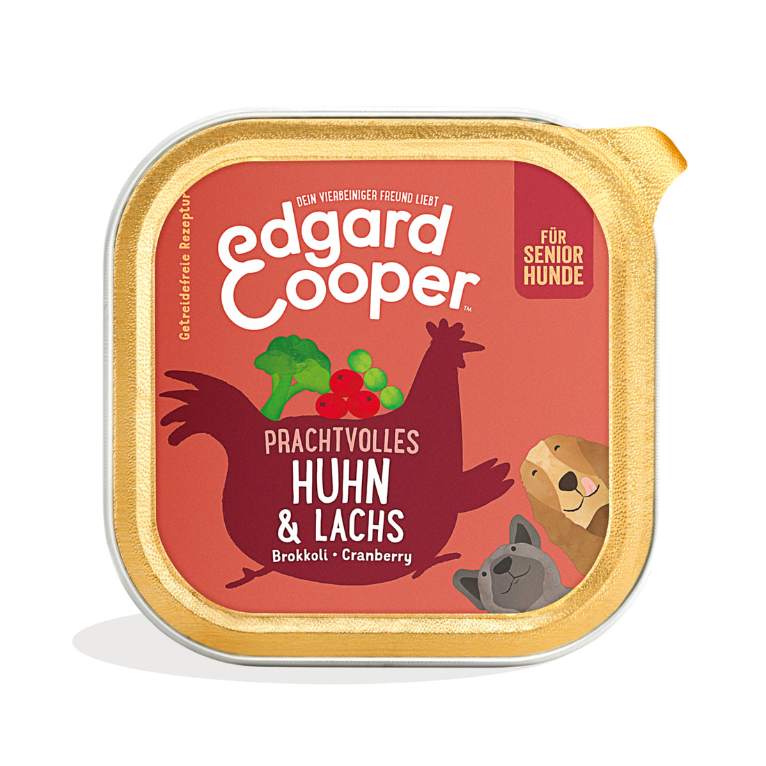 Edgard &amp; Cooper Dog Senior Huhn &amp; Lachs, Hunde Nassfutter