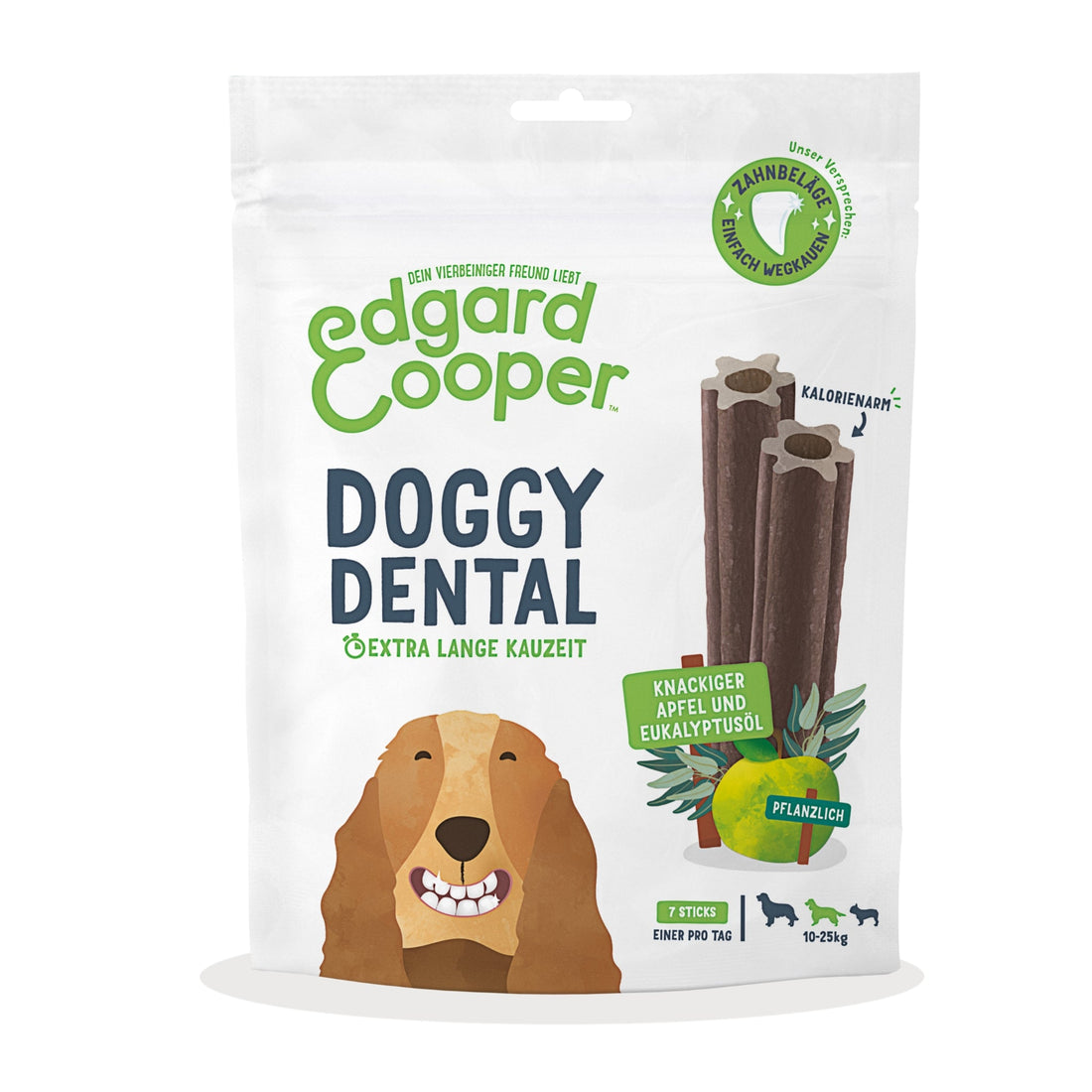 Edgard &amp; Cooper Doggy Dental Apfel &amp; Eukalyptus, Hundesnack - Woofshack