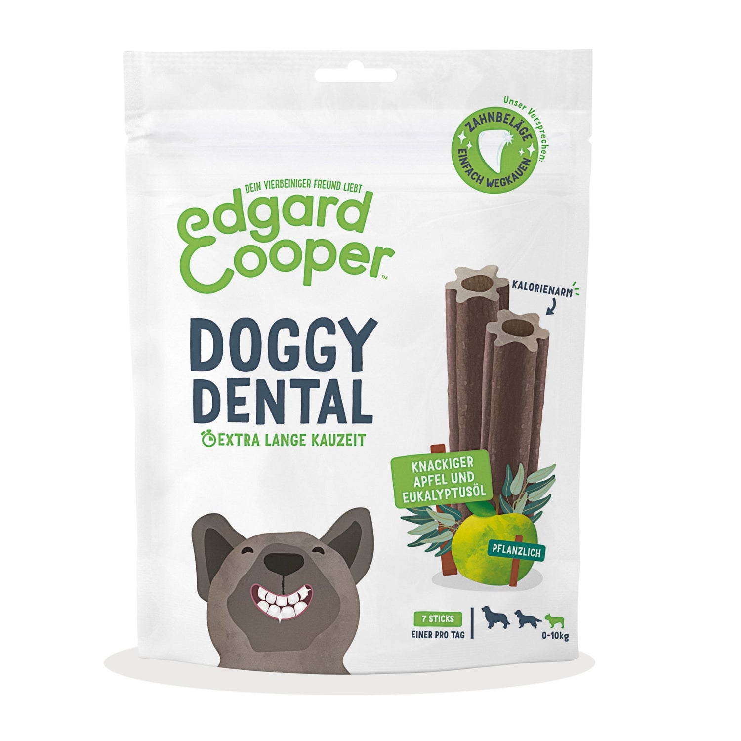 Edgard &amp; Cooper Doggy Dental Apfel &amp; Eukalyptus, Hundesnack - Woofshack