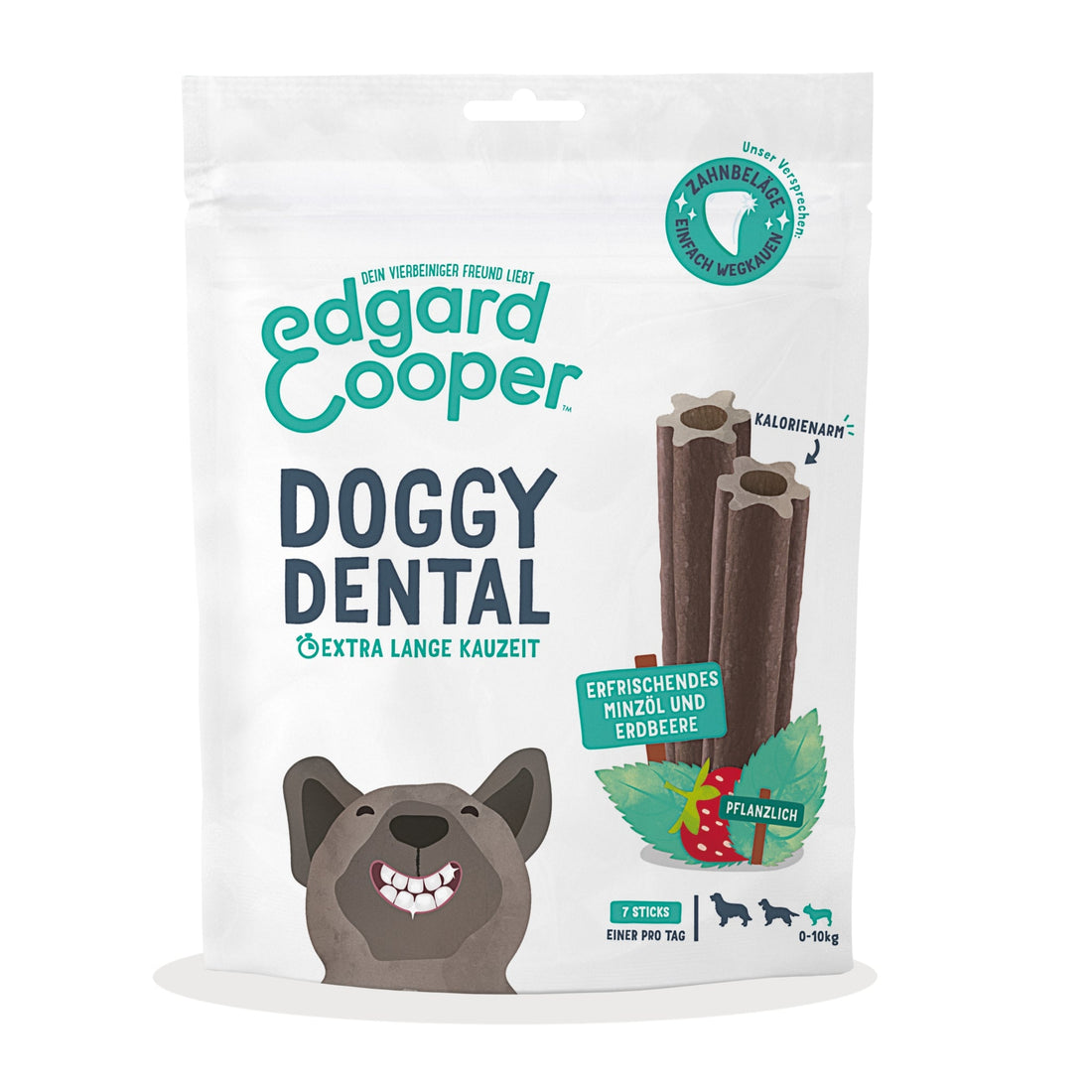 Edgard &amp; Cooper Doggy Dental Minze &amp; Erdbeere, Hundesnack - Woofshack