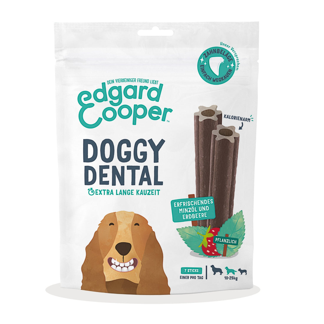 Edgard &amp; Cooper Doggy Dental Minze &amp; Erdbeere, Hundesnack - Woofshack