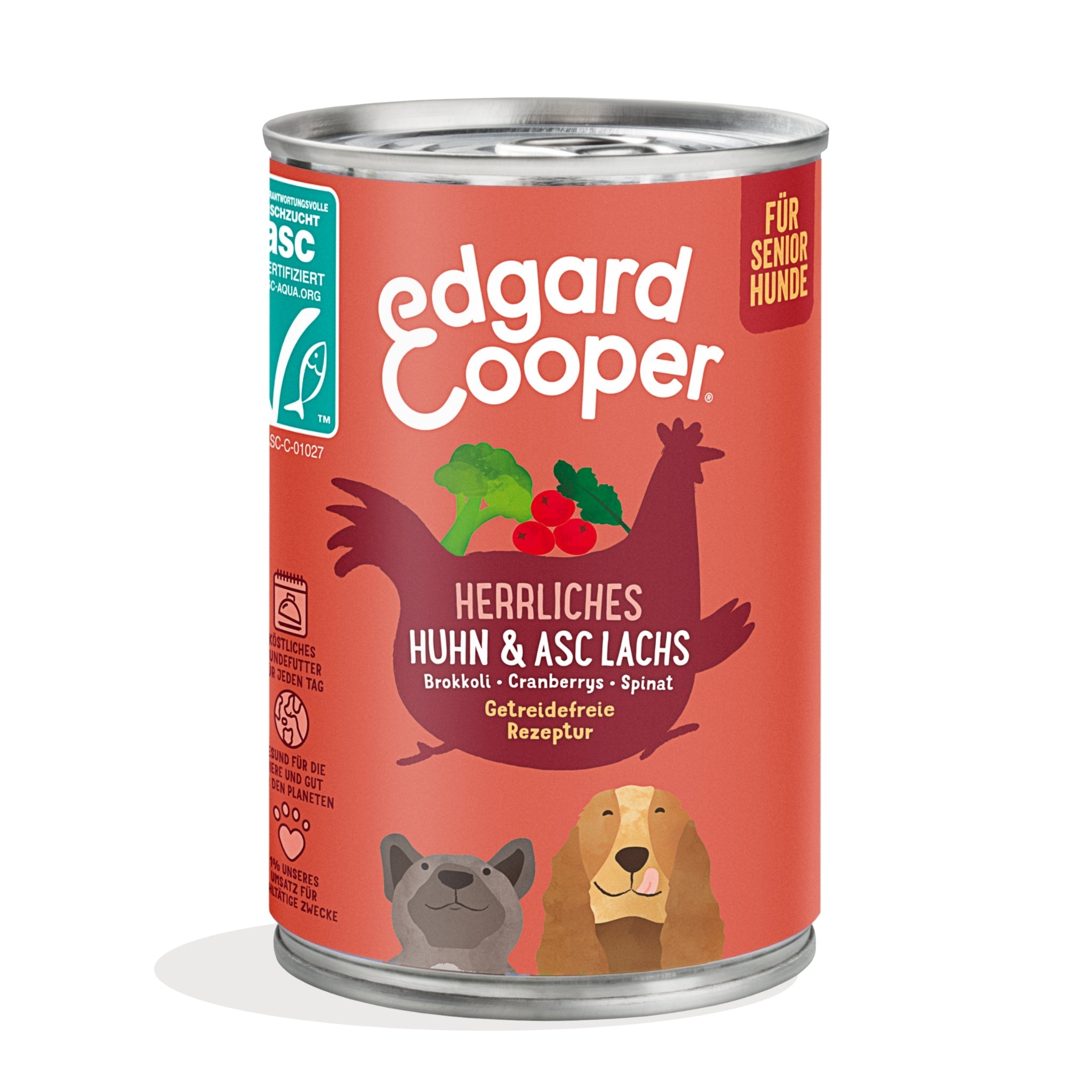 Edgard &amp; Cooper Senior Huhn &amp; Lachs, Hunde Nassfutter - Woofshack