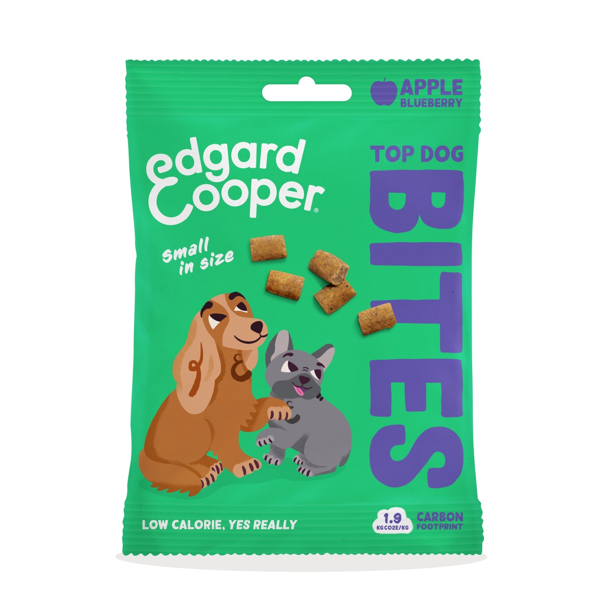 Edgard &amp; Cooper Top Dog Bites Apfel &amp; Blaubeere, Hundesnack - Woofshack