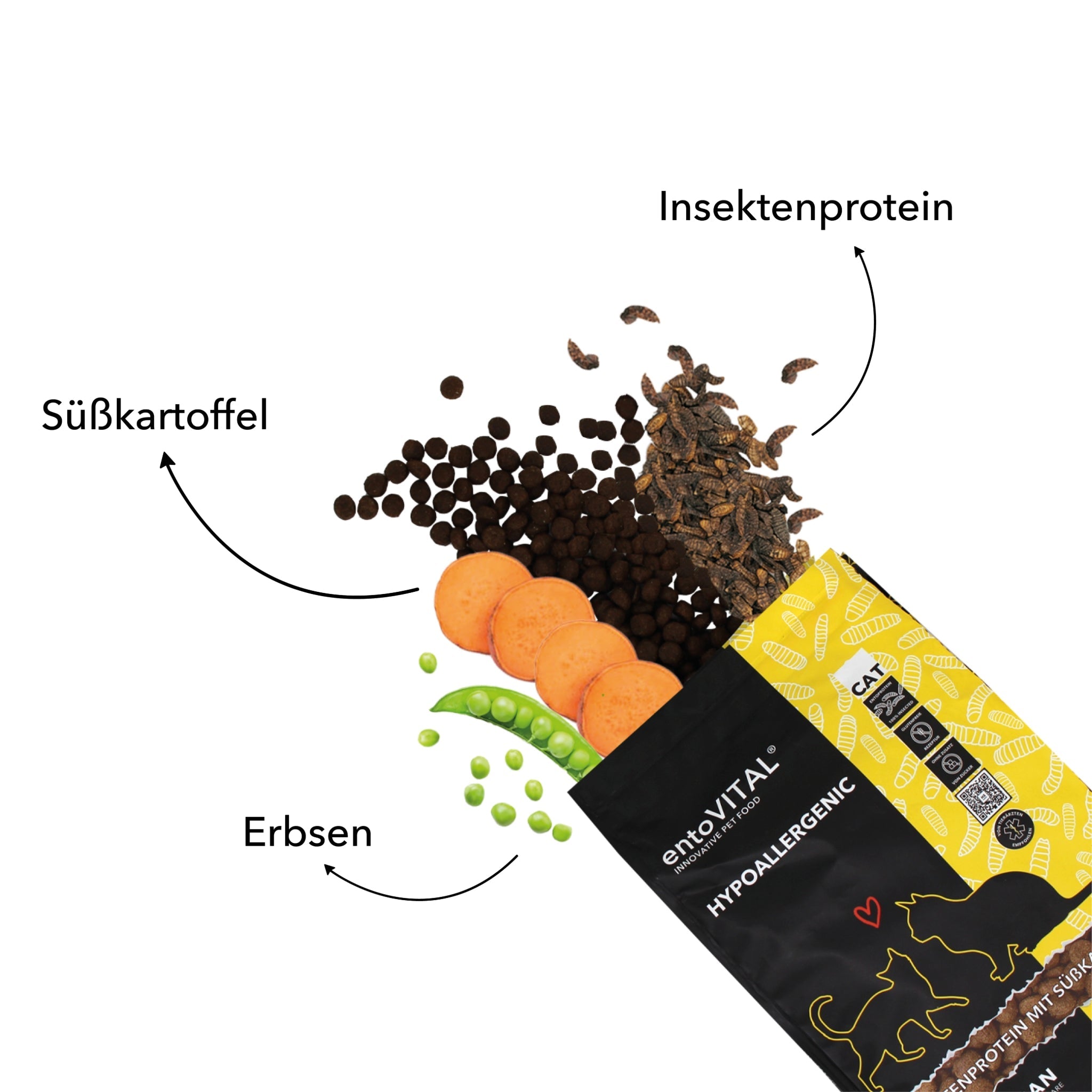 HEROSAN entoVITAL Cat Hypoallergenic, Katzen Trockenfutter - Woofshack