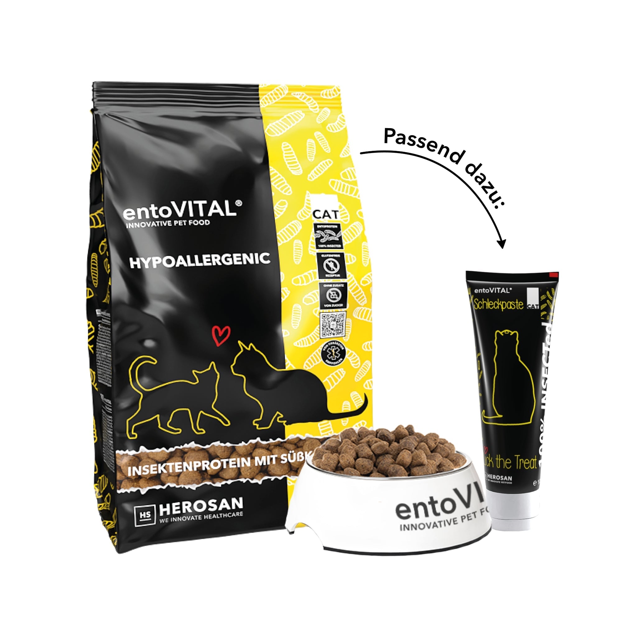 HEROSAN entoVITAL Cat Hypoallergenic, Katzen Trockenfutter - Woofshack