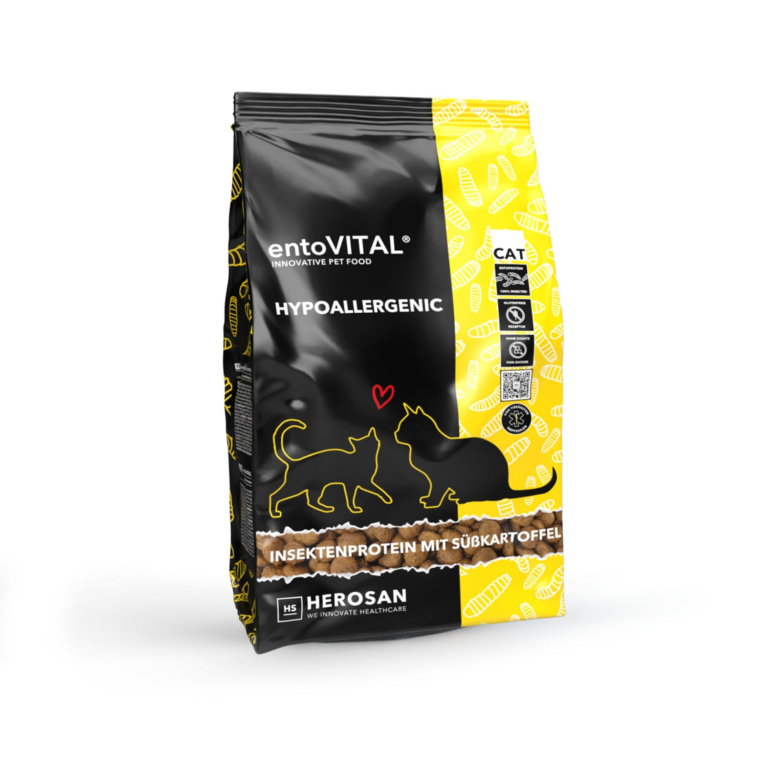 HEROSAN entoVITAL Cat Hypoallergenic, Katzen Trockenfutter - Woofshack