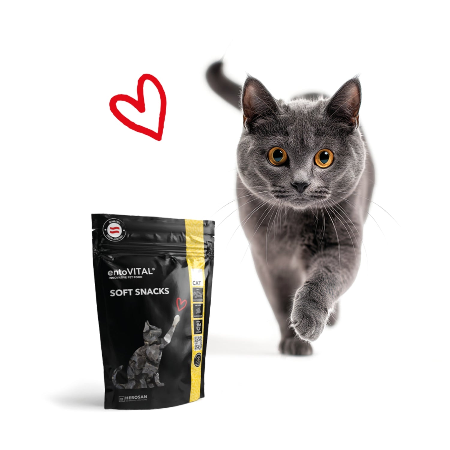 HEROSAN entoVITAL Cat Soft Snacks für Katzen - Woofshack