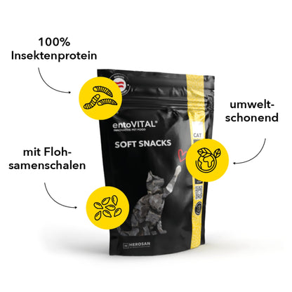 HEROSAN entoVITAL Cat Soft Snacks für Katzen - Woofshack