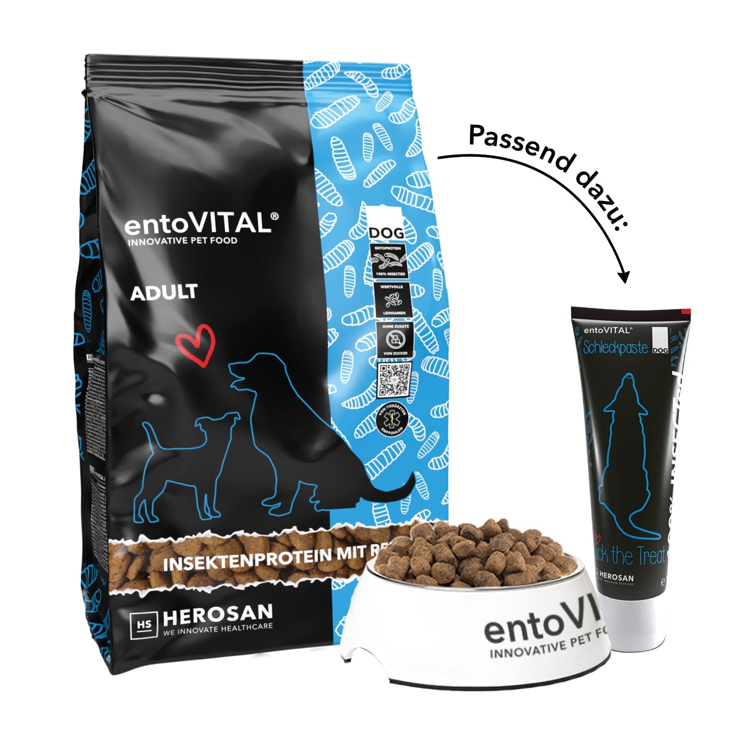 HEROSAN entoVITAL Dog Adult, Hunde Trockenfutter - Woofshack