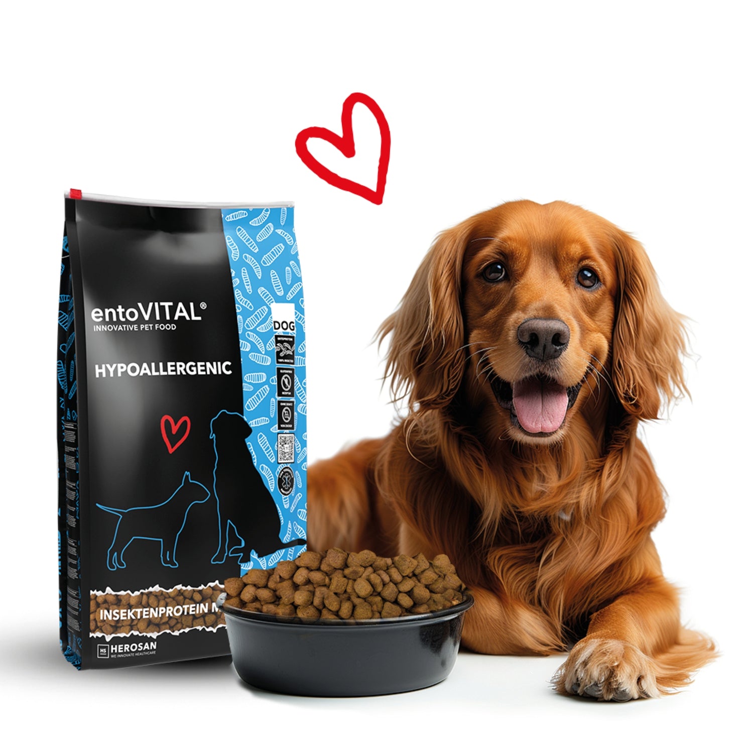 HEROSAN entoVITAL Dog Hypoallergenic, Hunde Trockenfutter