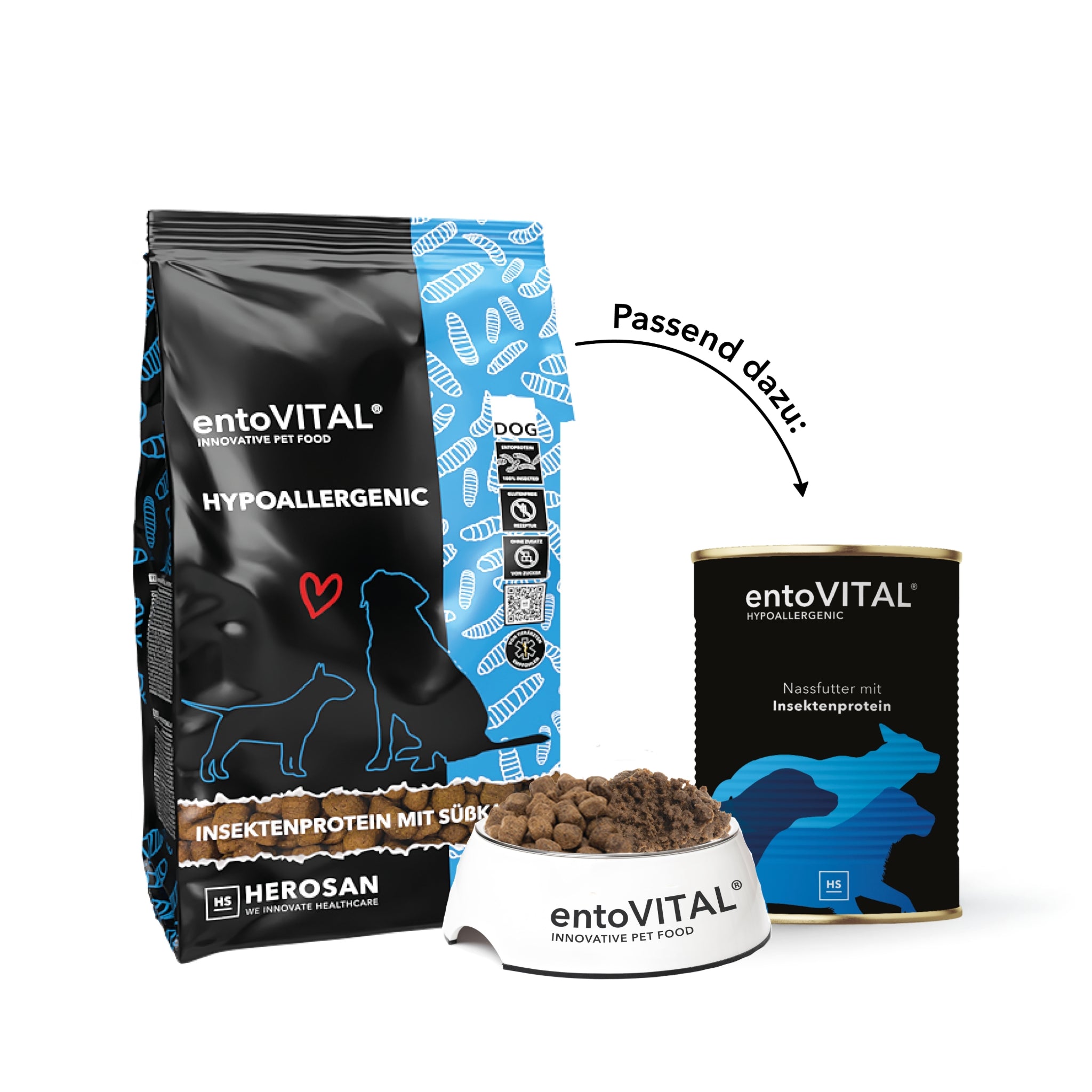 HEROSAN entoVITAL Dog Hypoallergenic, Hunde Trockenfutter