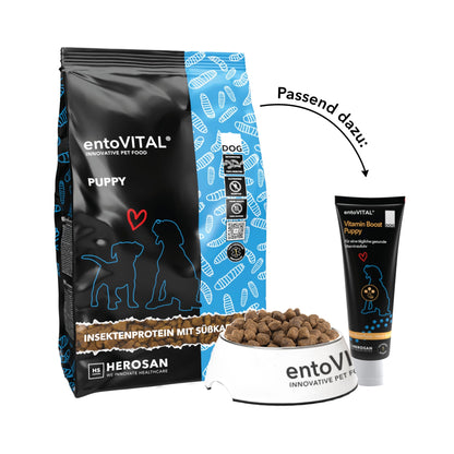 HEROSAN entoVITAL Dog Puppy, Welpen Trockenfutter - Woofshack