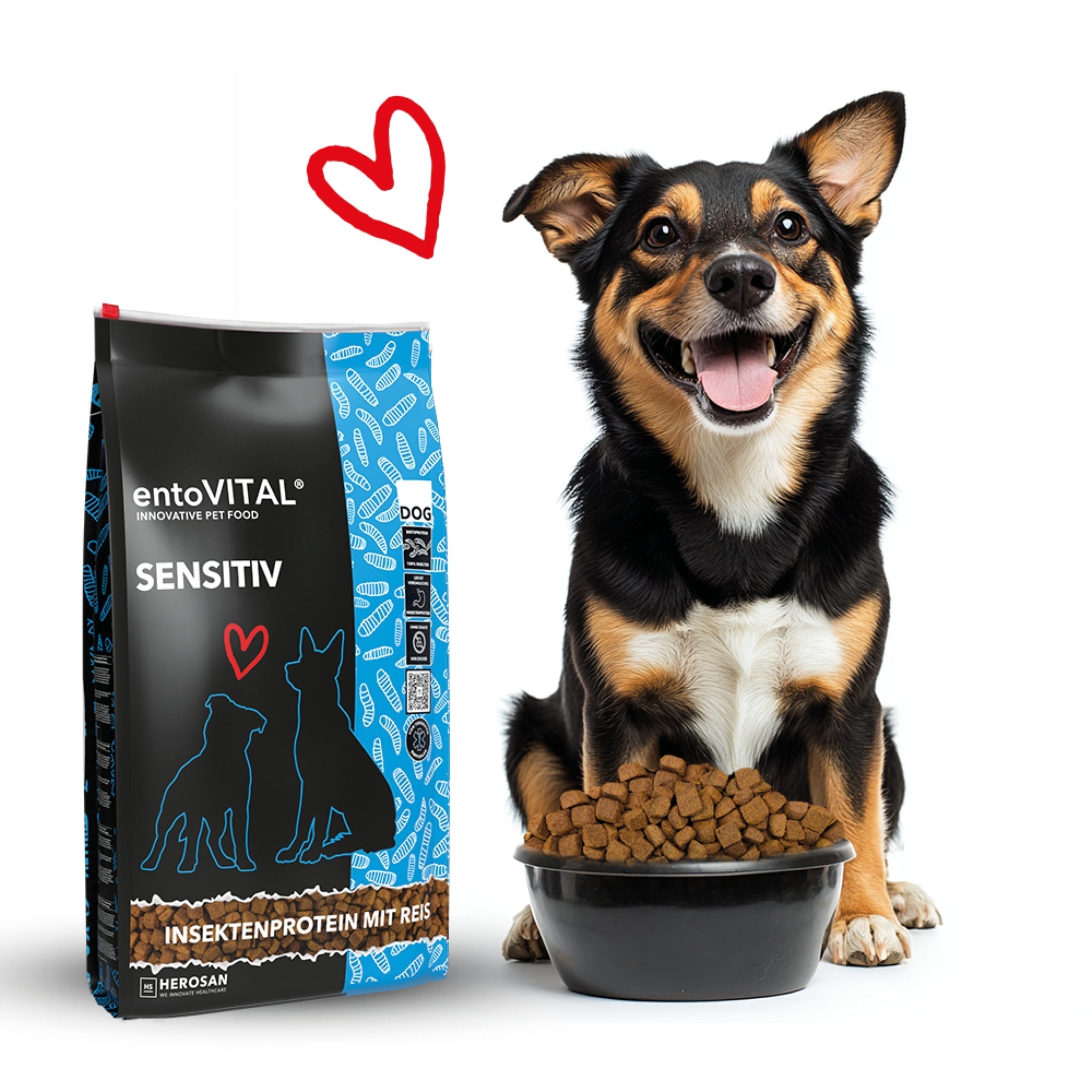 HEROSAN entoVITAL Dog Sensitiv, Hunde Trockenfutter - Woofshack