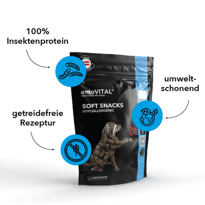 HEROSAN entoVITAL Dog Soft Snacks Hypoallergenic für Hunde - Woofshack