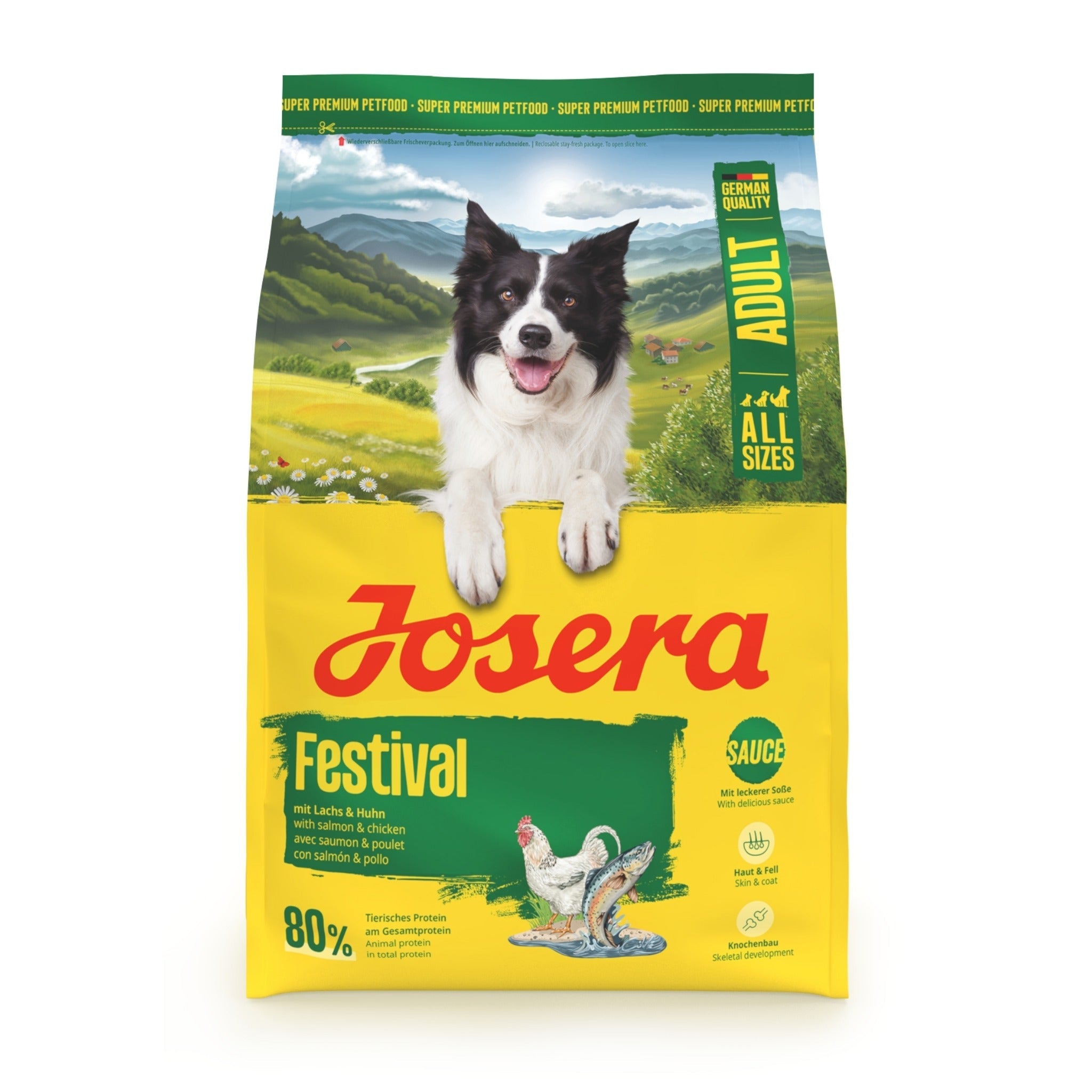Josera Adult Festival Huhn &amp; Lachs, Hunde Trockenfutter - Woofshack