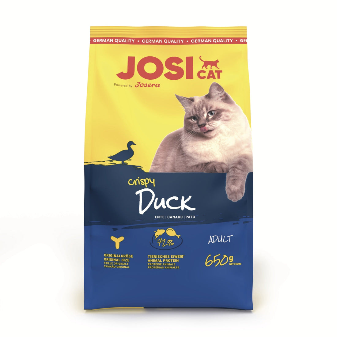 Josera JosiCat Adult Crispy Duck, Katzen Trockenfutter - Woofshack