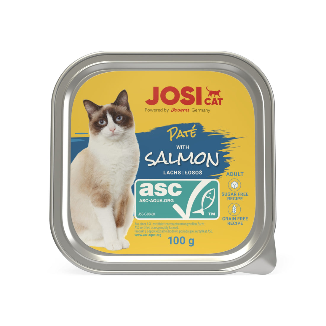 Josera JosiCat Adult Paté with Salmon, Katzen Nassfutter